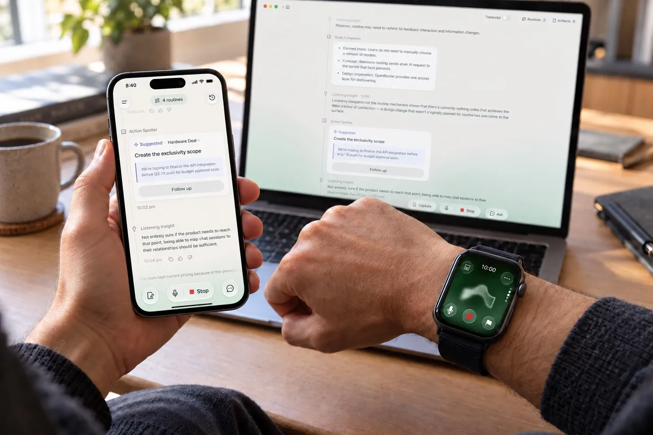 Former Plaud exec raises $26M for always-on AI listening assistant