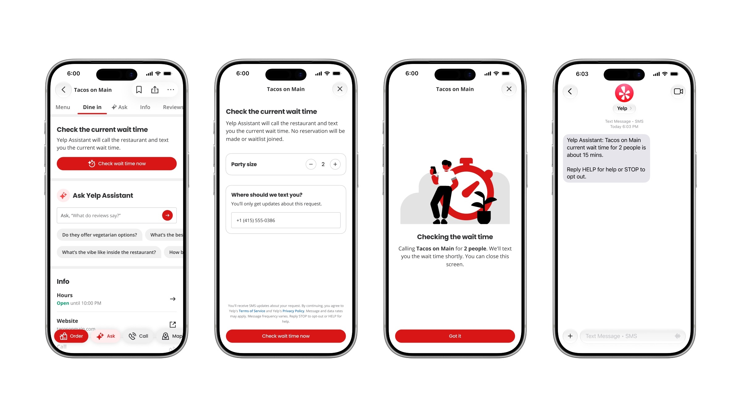 Yelp Adds AI Voice Agent to Call Restaurants for Wait Times